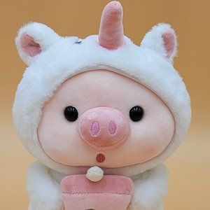 COPY - The Cutest Baby Pig That Your Kids Can Ever Have. Wearing A White Unicor…